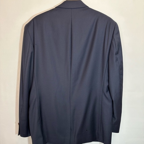 Lauren Ralph Lauren 100% Wool Mens Sports Coat Jacket Blazer Gold Buttons Blue - Picture 2 of 14